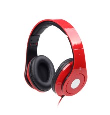 Folding stereo headphones 'Detroit'red