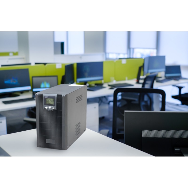 Energenie 2000VA Pure Sine Wave UPS with LCD Display & USB Black