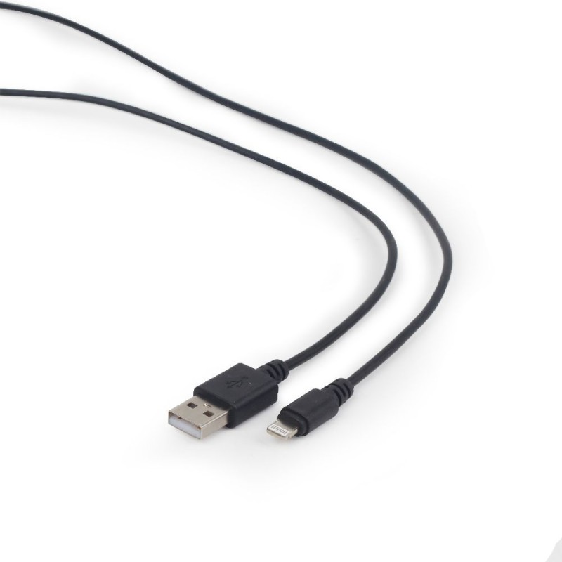 Cablexpert USB A-Male to Lightning Charging Cable 1m Black