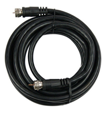 RG6 coaxial antenna cable with F-connectors1.5 mblack