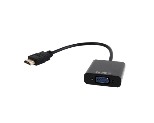 HDMI to VGA and audio adapter cablesingle portblack