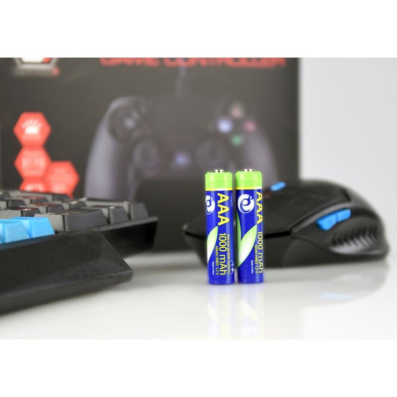 Energenie Ni-MH Rechargeable AAA Batteries (2pcs Blister Pack)