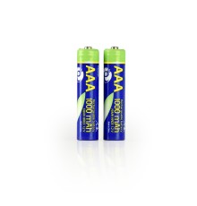 Ni-MH rechargeable AAA batteries1000mAh2pcs blister pack