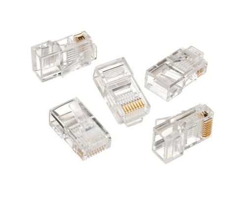 Modular plug 8P8C for solid LAN cableUTP10 pcs per bag