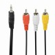 3.5 mm 4-pin to RCA audio-video cable2 m