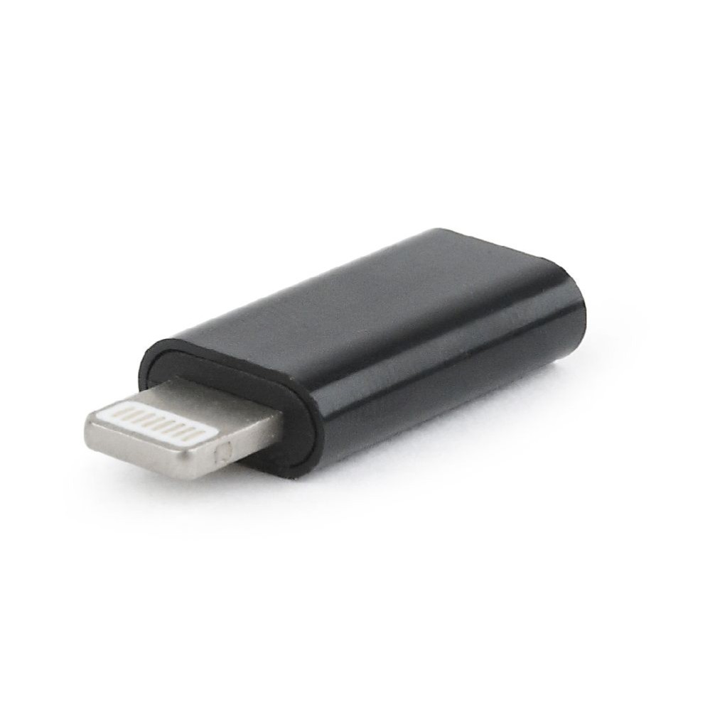 USB Type-C Female to 8-Pin Male Adapter Black