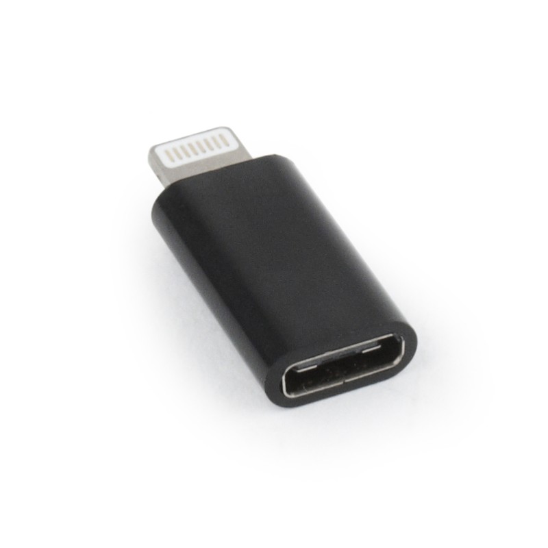 USB Type-C Female to 8-Pin Male Adapter Black