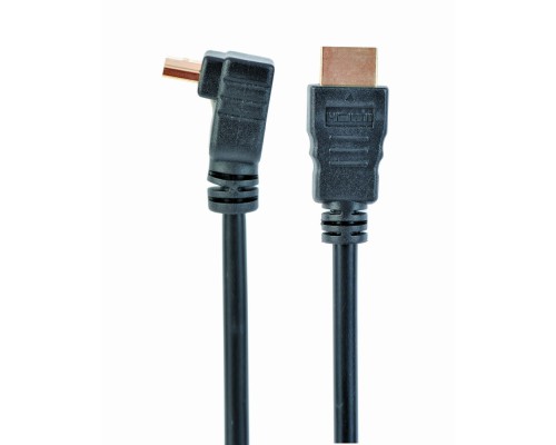 High speed HDMI cable with Ethernet90 degrees upwards angled connector4.5 m