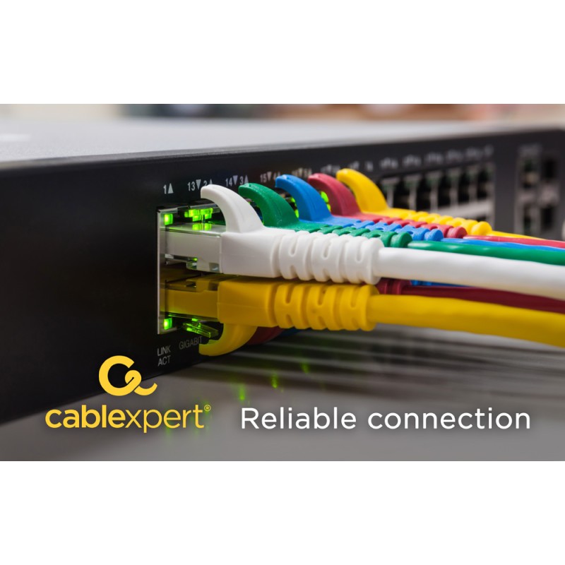Cablexpert Cat6a LSZH UTP Patch Cable 5m Black