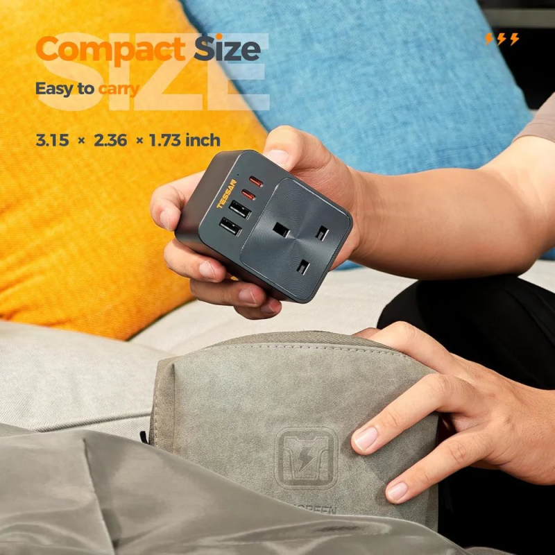 Tessan Surge Protection 30W PD Wall Plug Adapter