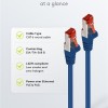 Goobay Cat6 Ethernet Cable 1m Blue