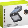 Goobay LED Solar Wall Light with Motion Sensor, 4 W, Black