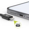 Goobay 0.5m USB-A to Lightning Cable Black