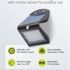 Goobay LED Solar Wall Light with Motion Sensor, 4 W, Black