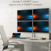 Goobay 1 to 4 HDMI Splitter 4K 30Hz Black