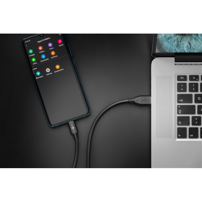 Goobay USB-C to USB-A Cable 0.5m Black