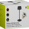 Goobay Wireless LED Table Lamp, Size S, 25 cm, black