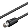 Goobay 1.5m Antenna Cable Black