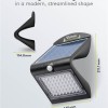 Goobay LED Solar Wall Light with Motion Sensor, 4 W, Black