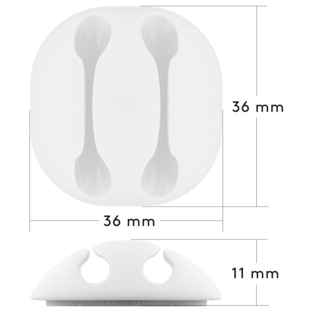 Goobay Cable Management Set White