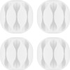 Goobay Cable Management Holder 3 Slots White