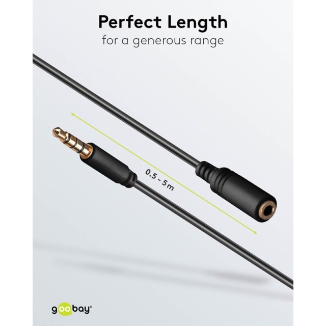 Goobay AUX Audio Extension Cable 5m
