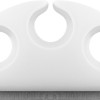 Goobay Cable Management Holder 3 Slots White