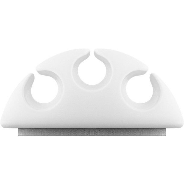 Goobay Cable Management Holder 3 Slots White