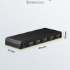 Goobay 1 to 4 HDMI Splitter 4K 30Hz Black