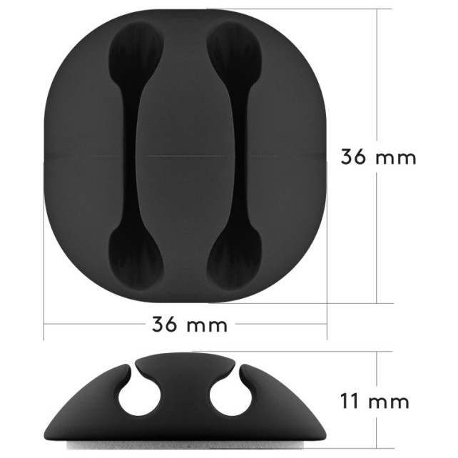 Goobay Cable Management Set Black