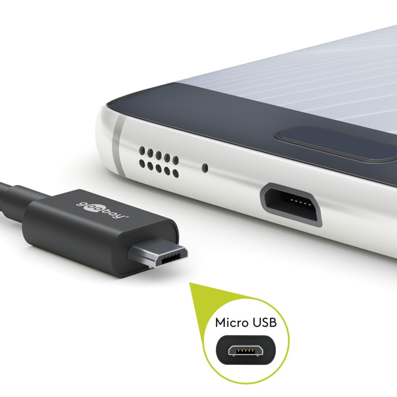 Goobay Micro USB Cable 2m Black