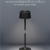 Goobay Wireless LED Table Lamp, Size S, 25 cm, black
