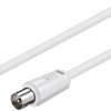 Goobay 1.5m Antenna Cable White