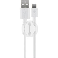 Goobay Cable Management Holder 3 Slots White