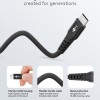 Goobay USB-C 3m Textile Cable Black