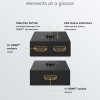 Goobay 2 to 1 HDMI Switch 4K 60Hz Black