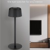 Goobay Wireless LED Table Lamp, Size S, 25 cm, black