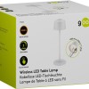 Goobay Wireless LED Table Lamp, Size S, 25 cm, white