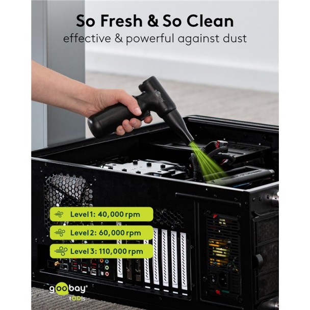 Goobay Advanced Electric Air Duster Black