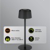 Goobay Wireless LED Table Lamp, Size S, 25 cm, black