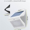 Goobay LED Solar Wall Light with Motion Sensor, 4 W, White