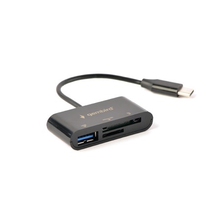 Gembird Compact USB Type-C Combo Card Reader Hub
