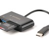 Gembird Compact USB Type-C Combo Card Reader Hub
