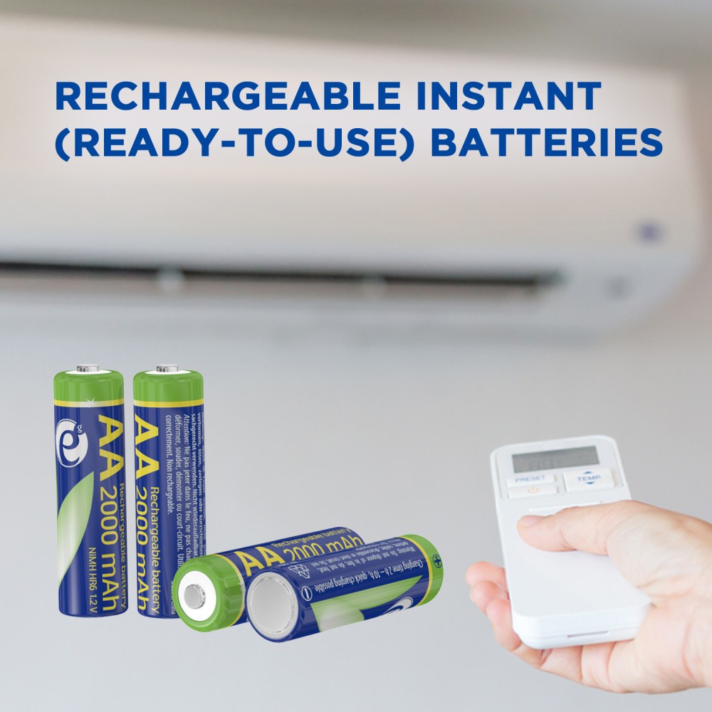 Energenie Ni-MH Rechargeable AA Batteries 2000mAh (4pcs)