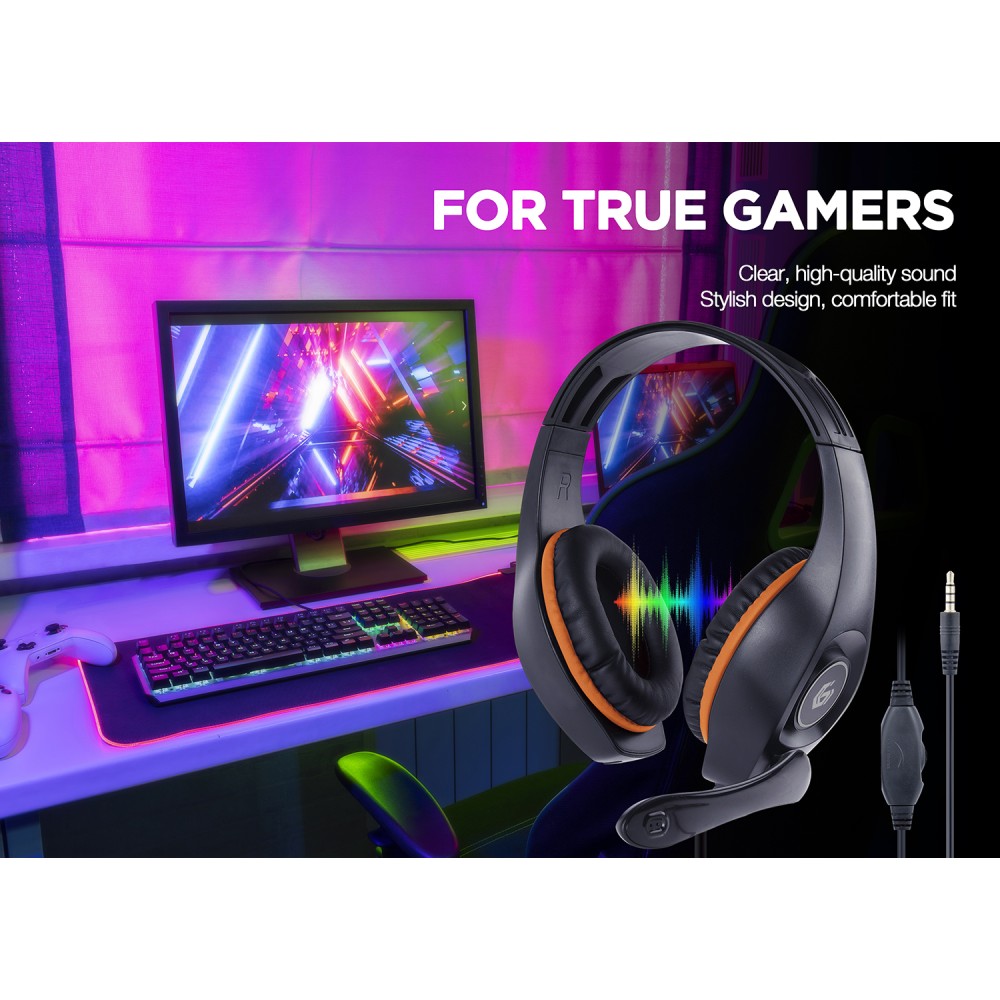 Gembird Gaming Headset Orange/Black