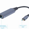 Gembird USB-C Gigabit Network Adapter Space Grey