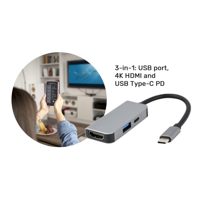 Cablexpert USB-C 3-in-1 Adapter
