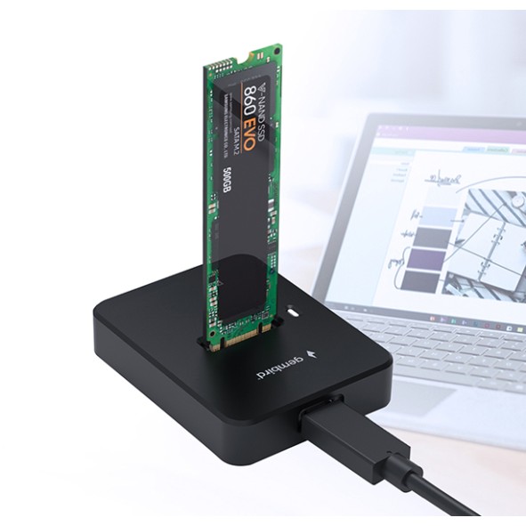 Gembird Desktop USB Type-C M.2 SATA & NVMe SSD Drive Docking Station