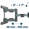Gembird Full Motion TV Wall Mount 40"-80"