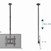 Gembird Full Motion TV Ceiling Mount 32"-70"